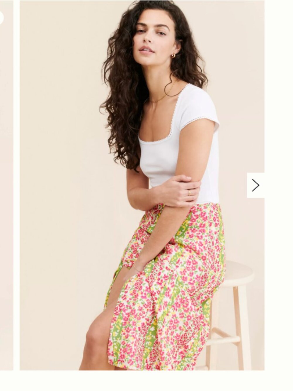 Anthropologie floral skirt